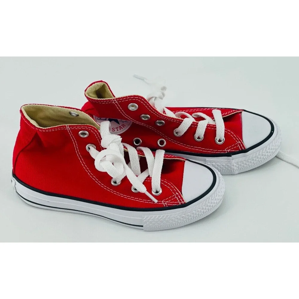 Converse Boy's Chuck Taylor All Star Hi-Top Canvas Shoes Red Sz 11.5 Youth NEW
